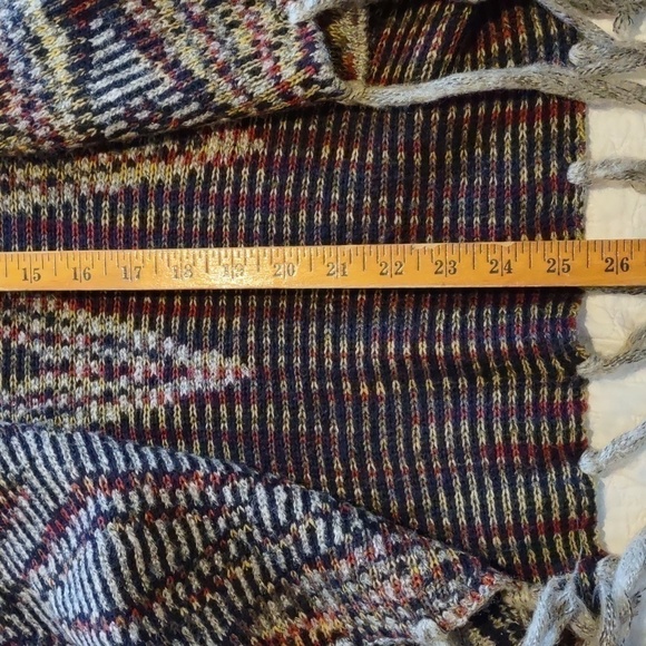 Shawl type open cardigan Native American/Aztec Theme Size Small - Picture 8 of 8